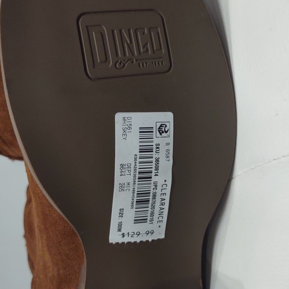 Dingo Western tumbleweed whiskey Brown pull on cowboy boots new 10 Womens DEAL - Picture 8 of 8